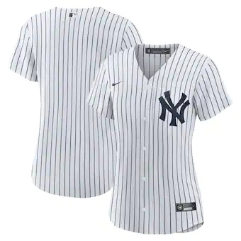 womens nike white new york yankees home blank replica jerse